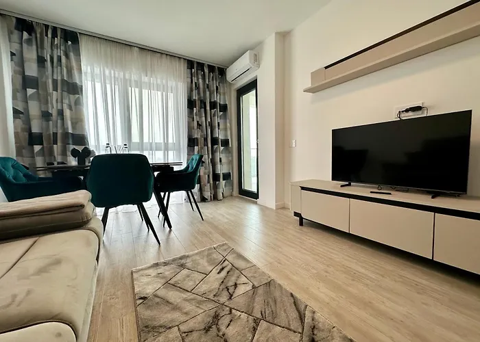 Modern 1br With Terrace And View Near Romexpo *